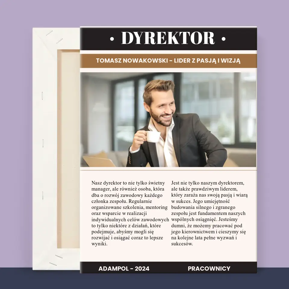 Okładka Magazynu: Dyrektor - Wydruk Obramowany - Image 13