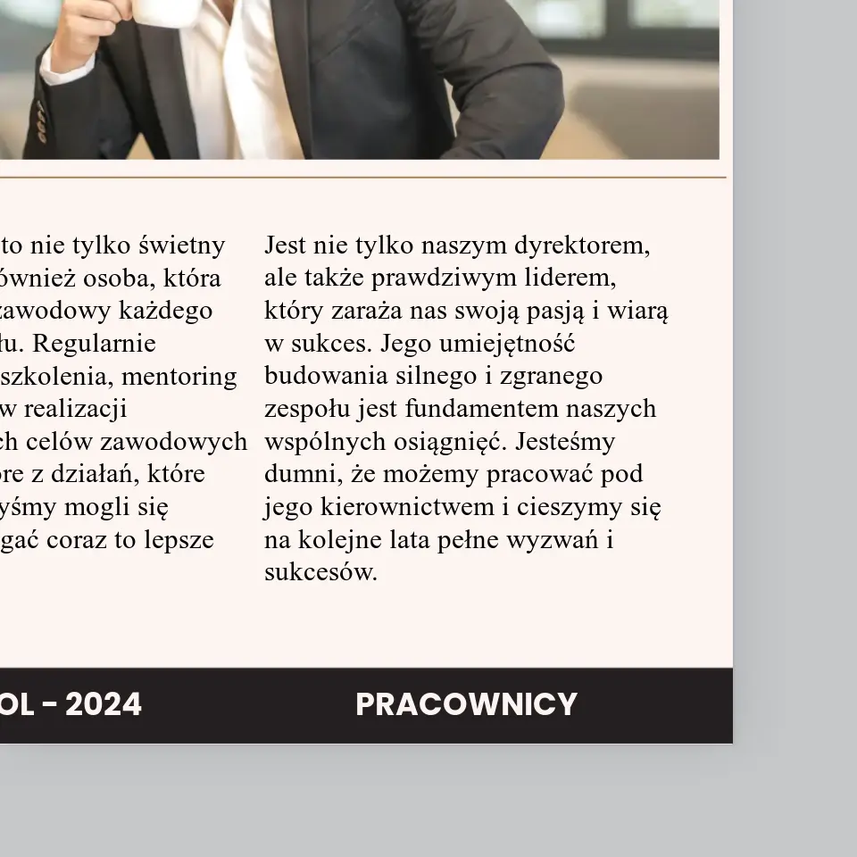 Okładka Magazynu: Dyrektor - Wydruk Obramowany - Image 4