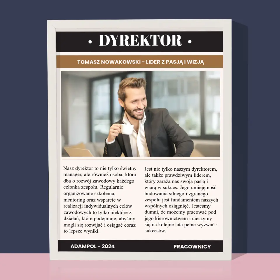 Okładka Magazynu: Dyrektor - Wydruk Obramowany - Image 8