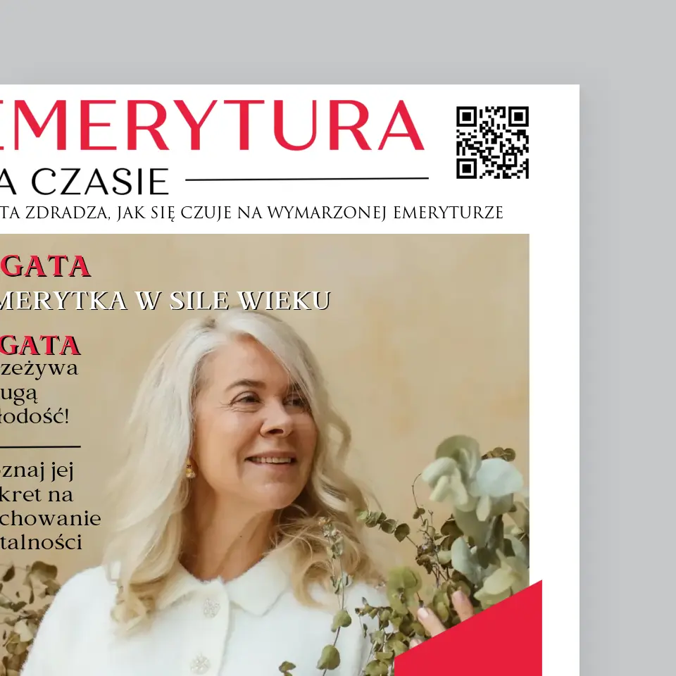 Okładka Magazynu: Emerytura Na Czasie - Wydruk Obramowany - Image 3