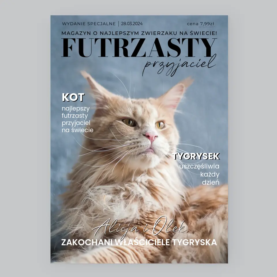 Okładka Magazynu: Futrzasty Przyjaciel - Wydruk Obramowany