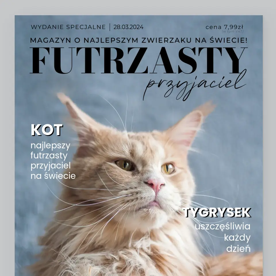 Okładka Magazynu: Futrzasty Przyjaciel - Wydruk Obramowany - Image 2