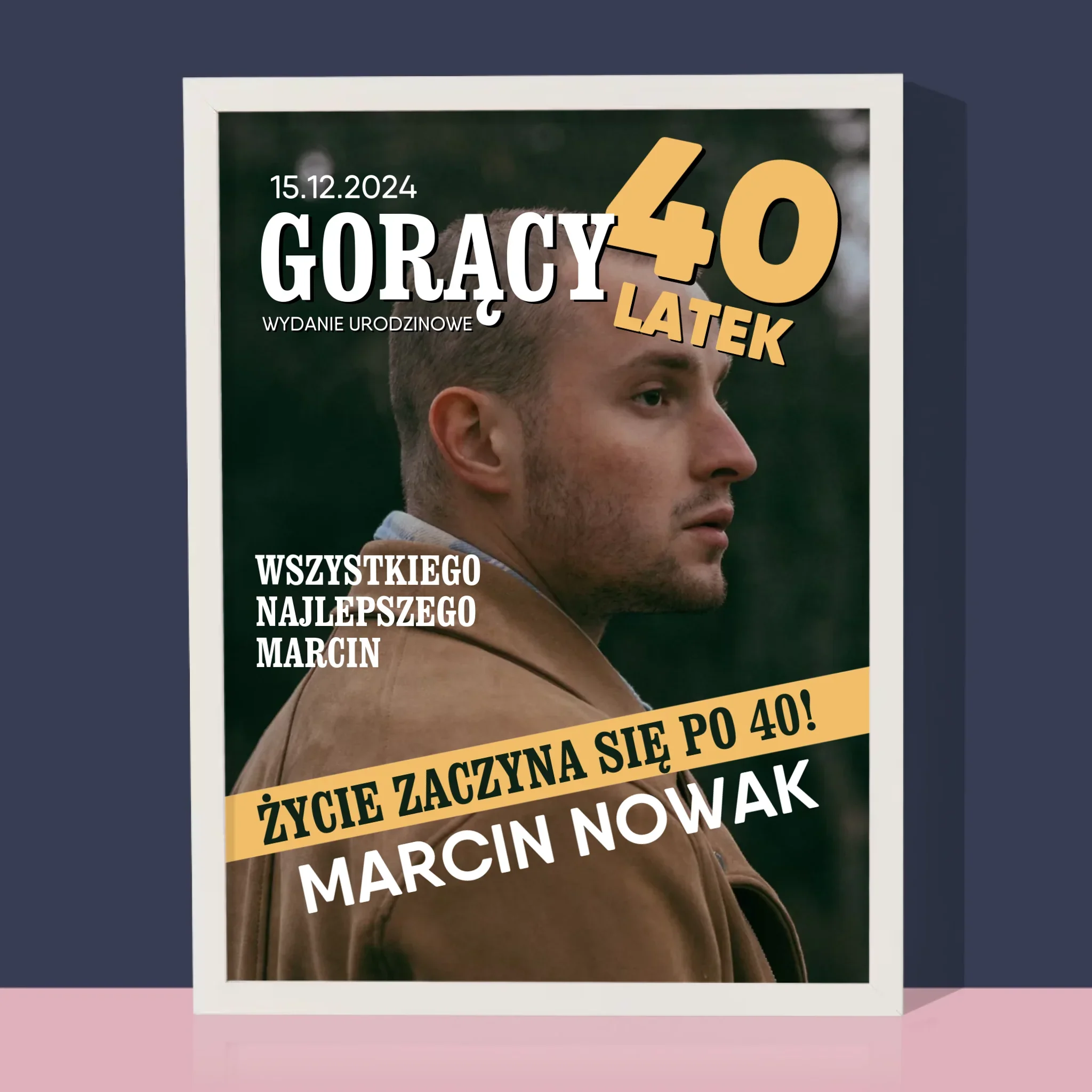 Okładka Magazynu: Gorący 40-Latek - Wydruk Obramowany - Image 4