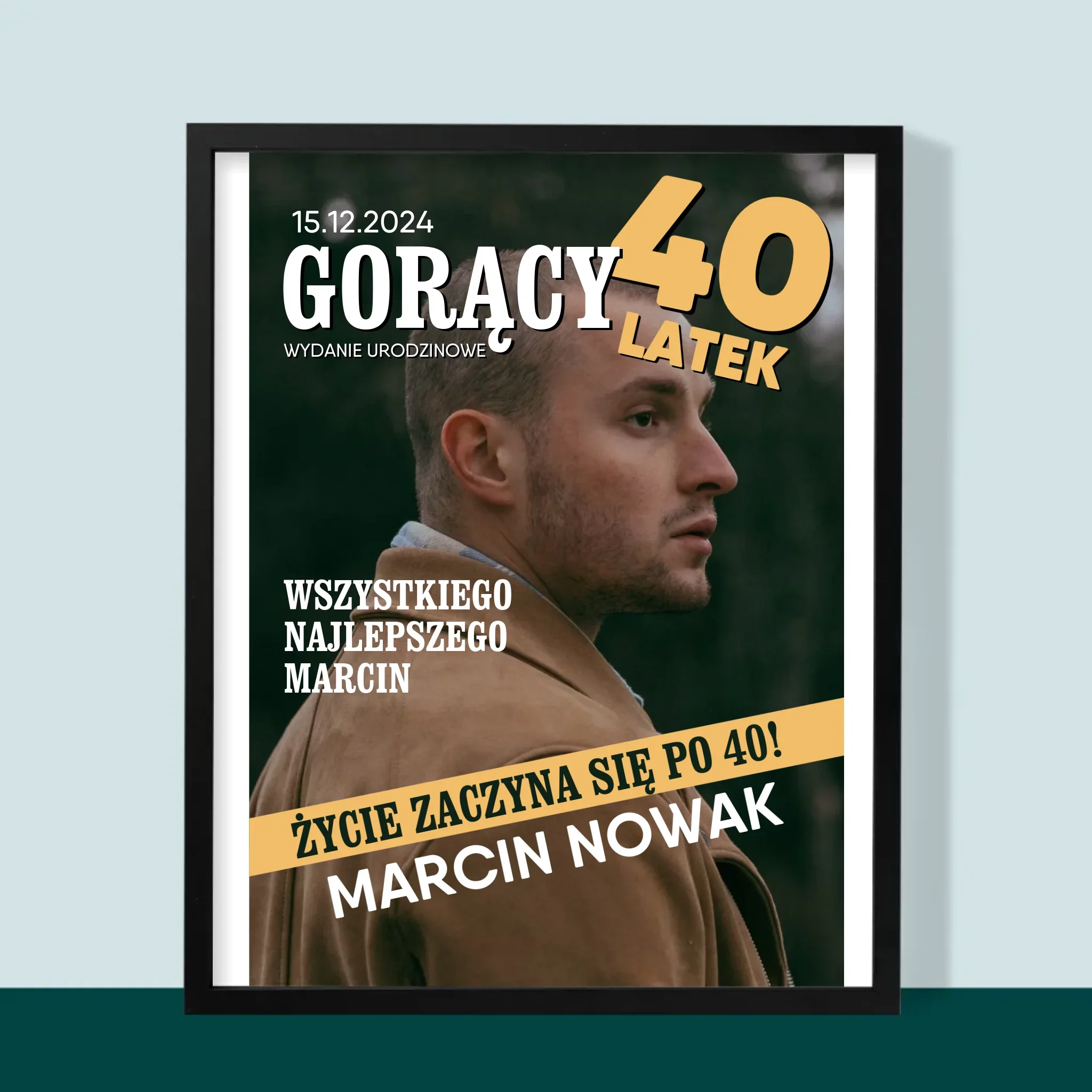 Okładka Magazynu: Gorący 40-Latek - Wydruk Obramowany - Image 5