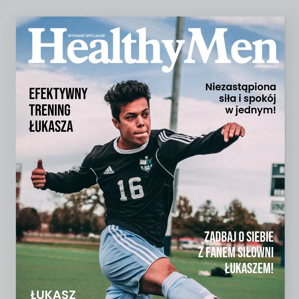 Okładka Magazynu: Healthymen - Wydruk Obramowany - Image 2