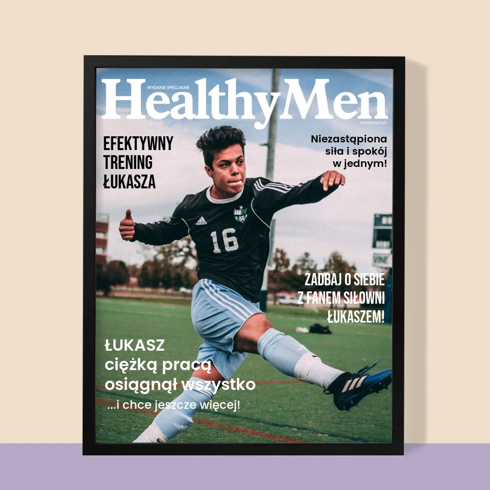 Okładka Magazynu: Healthymen - Wydruk Obramowany - Image 9