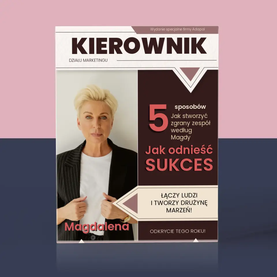 Okładka Magazynu: Kierownik - Blok Akrylowy - Image 3