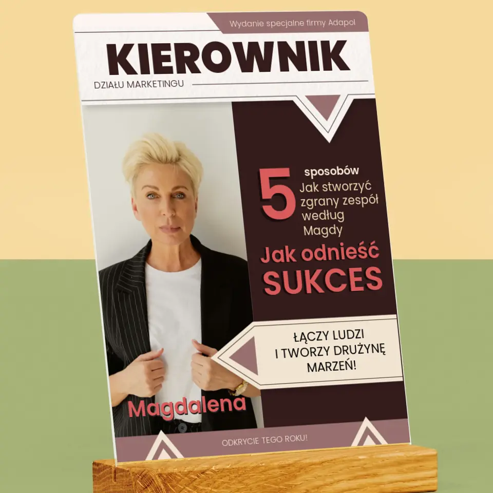 Okładka Magazynu: Kierownik - Wydruk Na Szkle Akrylowym - Image 2