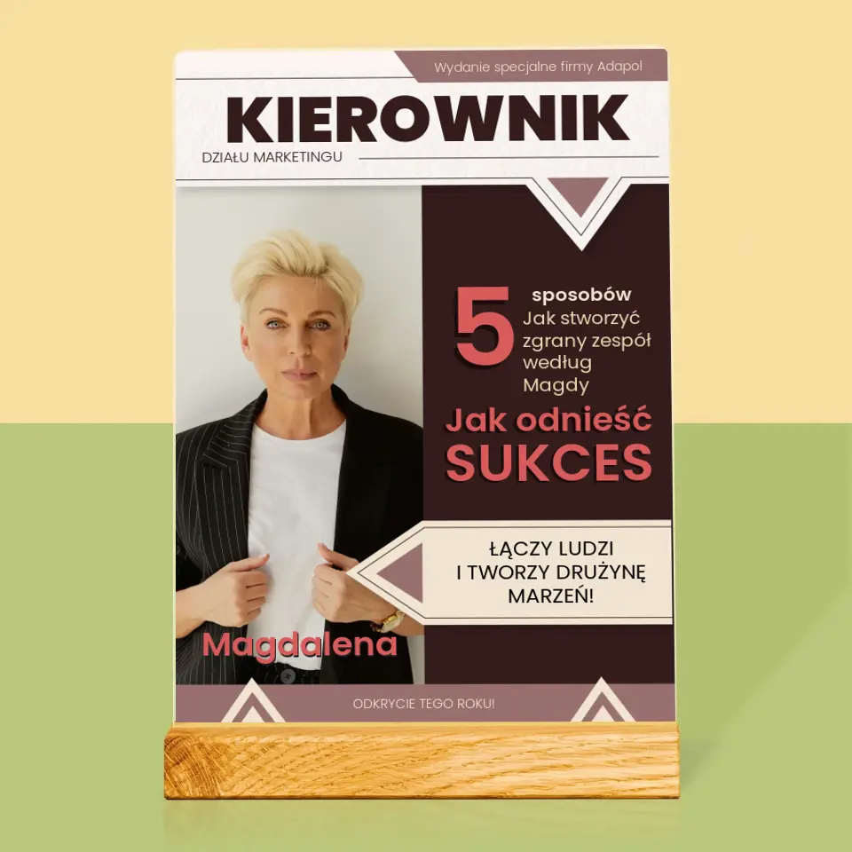 Okładka Magazynu: Kierownik - Wydruk Na Szkle Akrylowym - Image 3