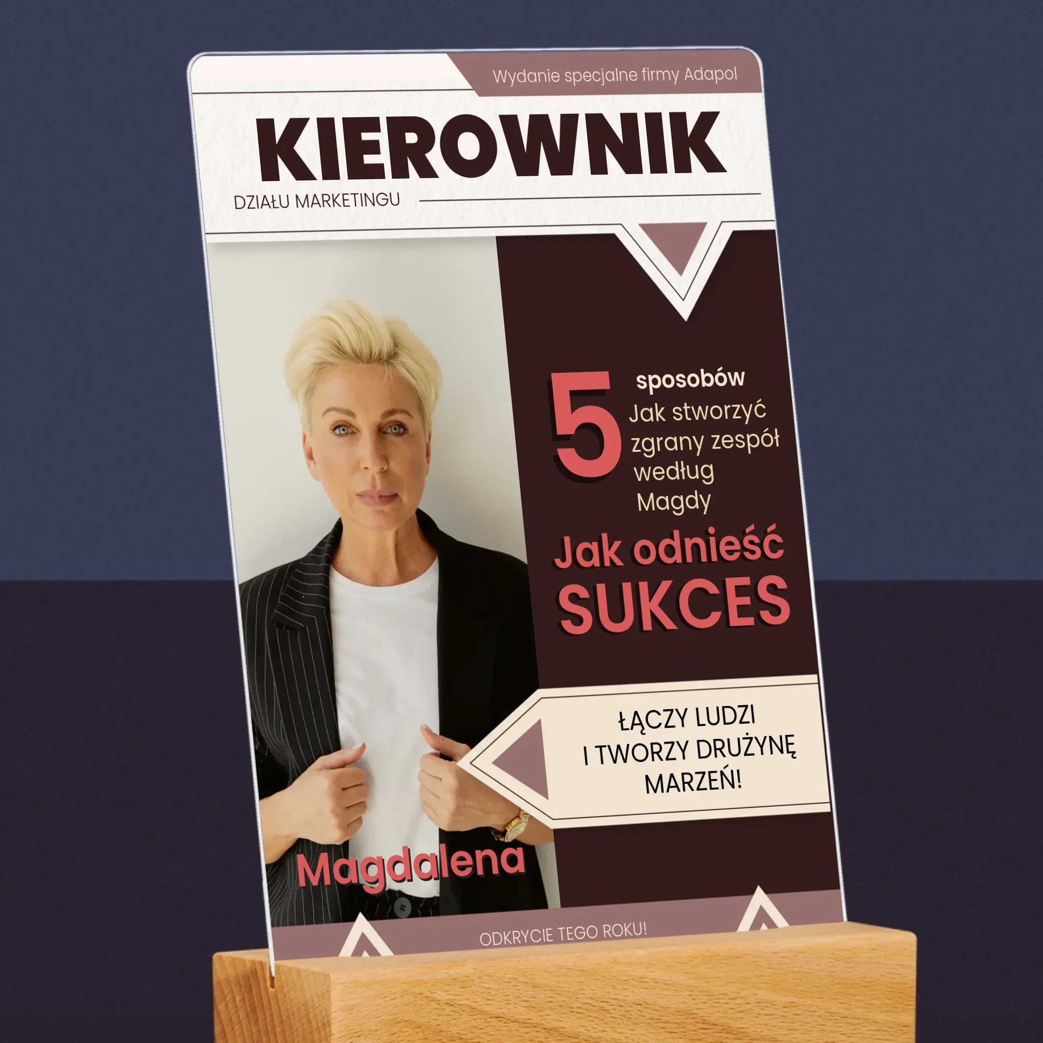 Okładka Magazynu: Kierownik - Wydruk Na Szkle Akrylowym - Image 6