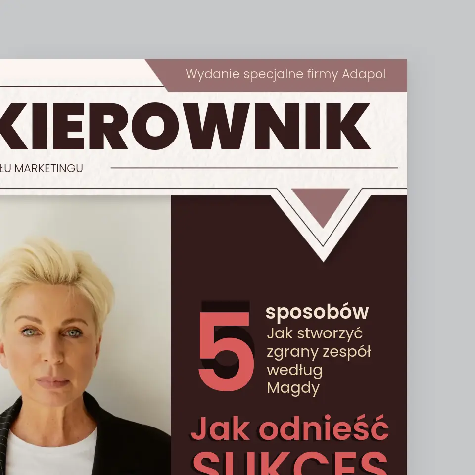 Okładka Magazynu: Kierownik - Wydruk Obramowany - Image 3
