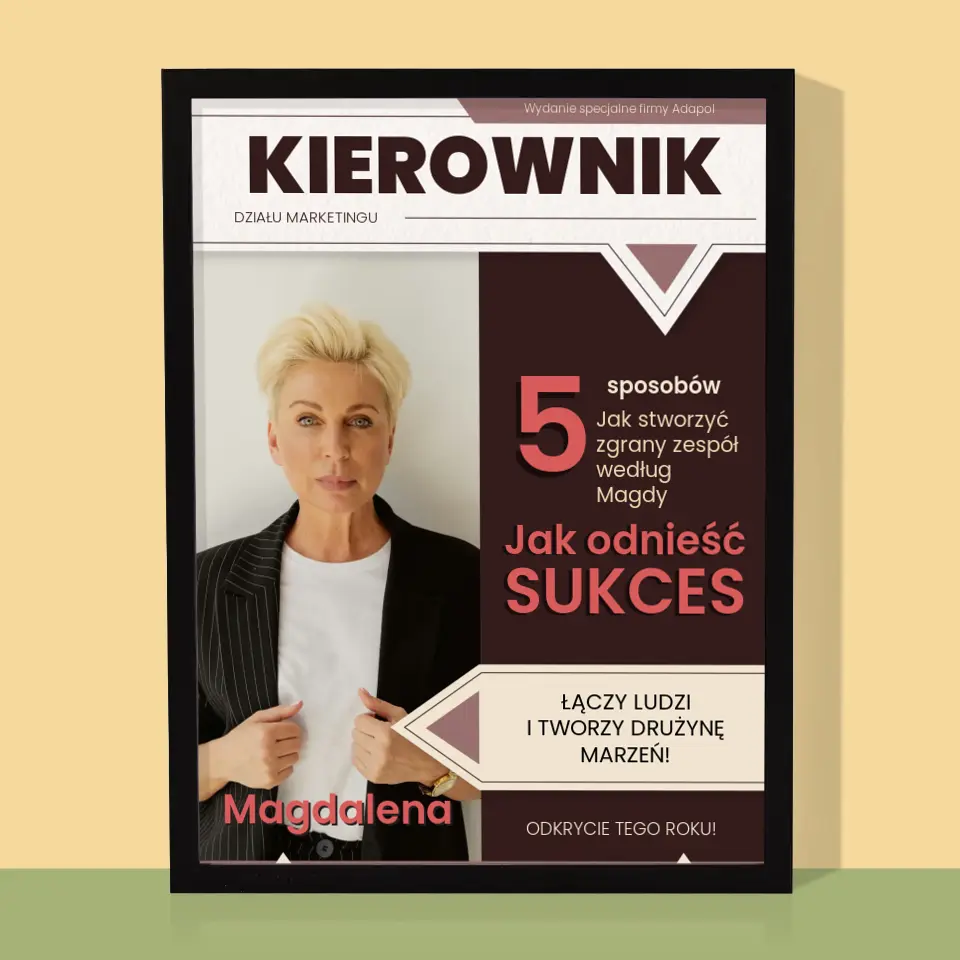 Okładka Magazynu: Kierownik - Wydruk Obramowany - Image 5