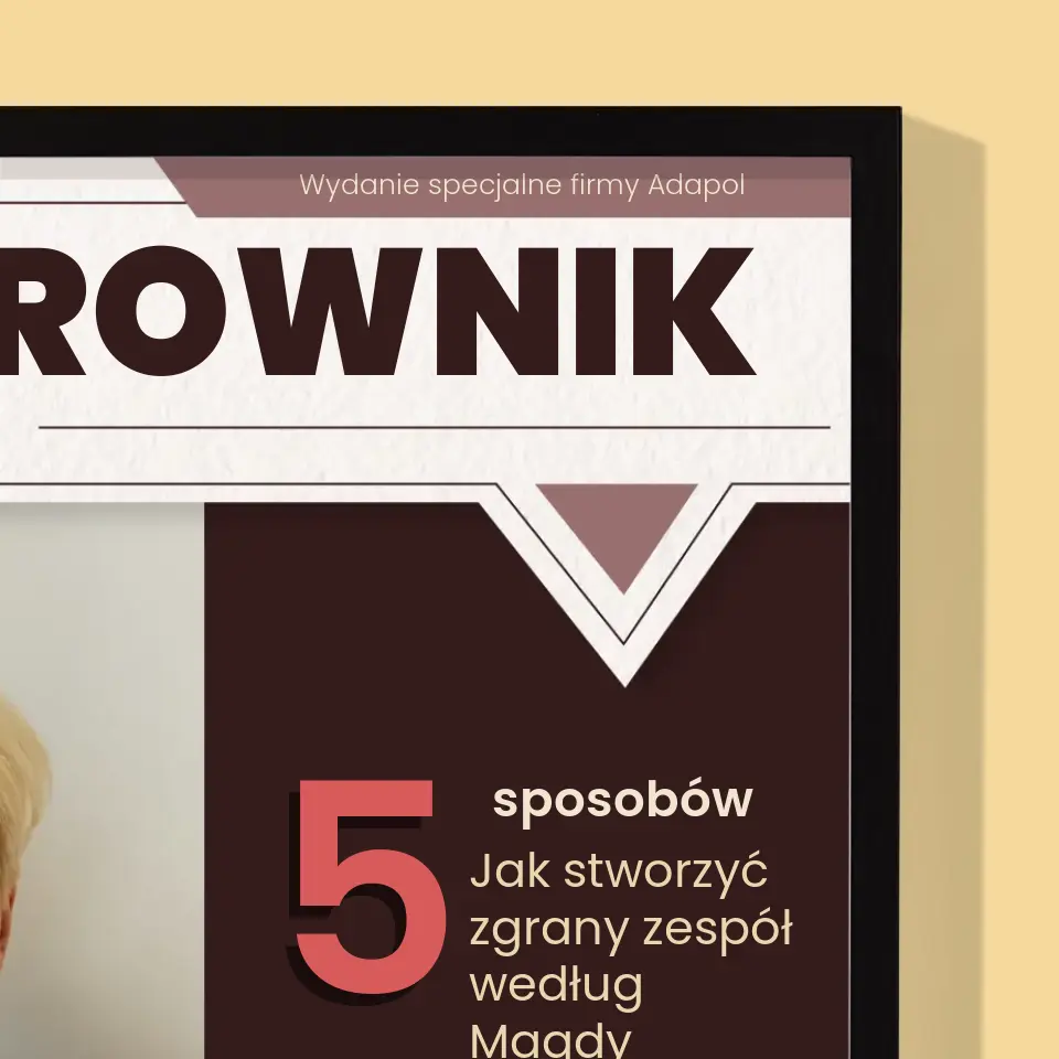 Okładka Magazynu: Kierownik - Wydruk Obramowany - Image 6