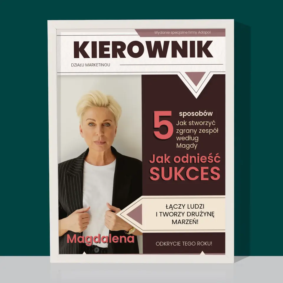 Okładka Magazynu: Kierownik - Wydruk Obramowany - Image 8