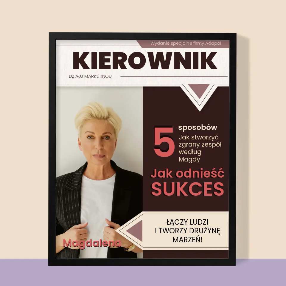 Okładka Magazynu: Kierownik - Wydruk Obramowany - Image 9