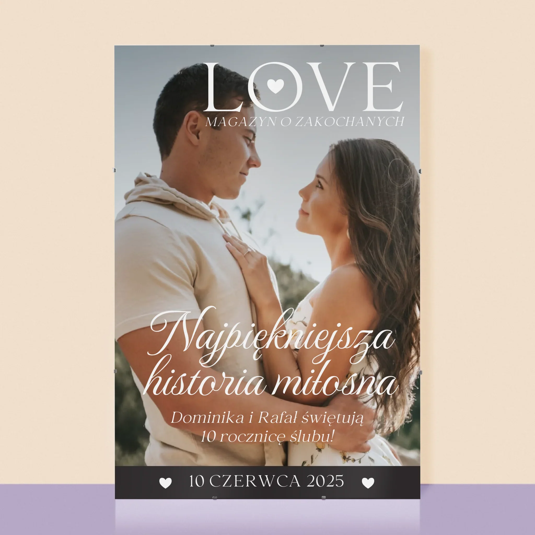 Okładka Magazynu: Love Dla Zakochanych - Personalizowany Plakat