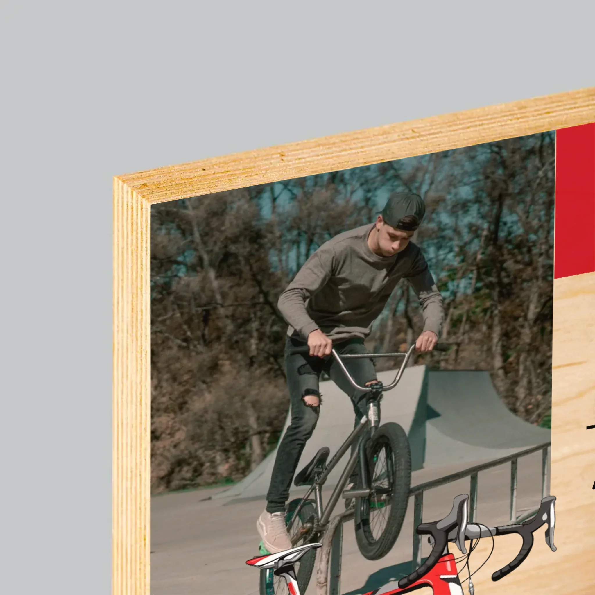 Okładka Magazynu: Mr Bike Master - Wydruk Na Drewnie - Image 4