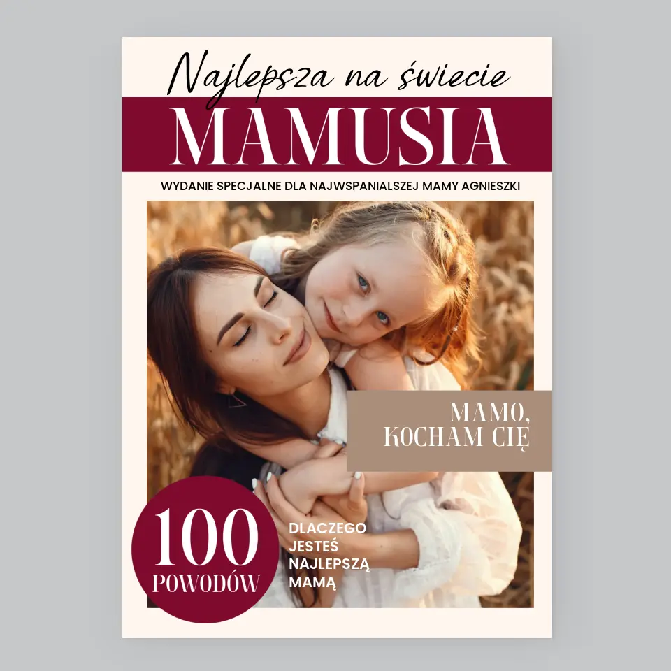 Okładka Magazynu: Najlepsza Mamusia - Wydruk Obramowany