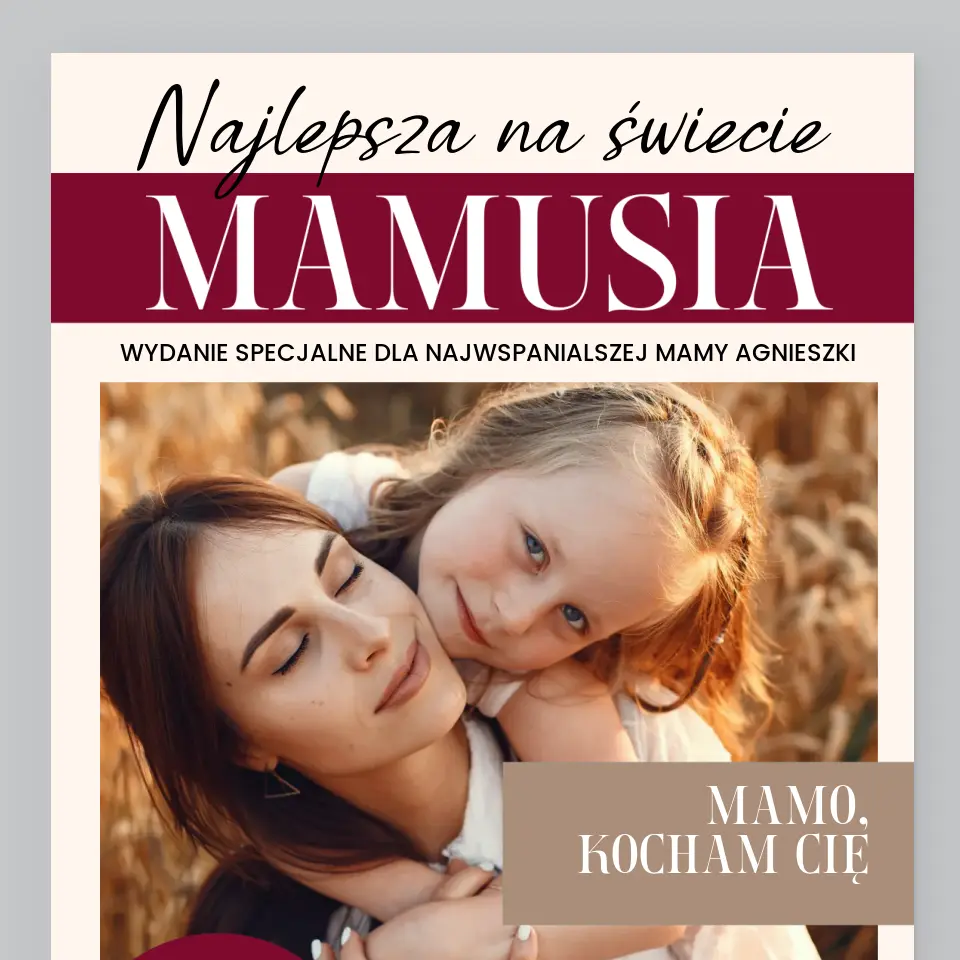 Okładka Magazynu: Najlepsza Mamusia - Wydruk Obramowany - Image 2