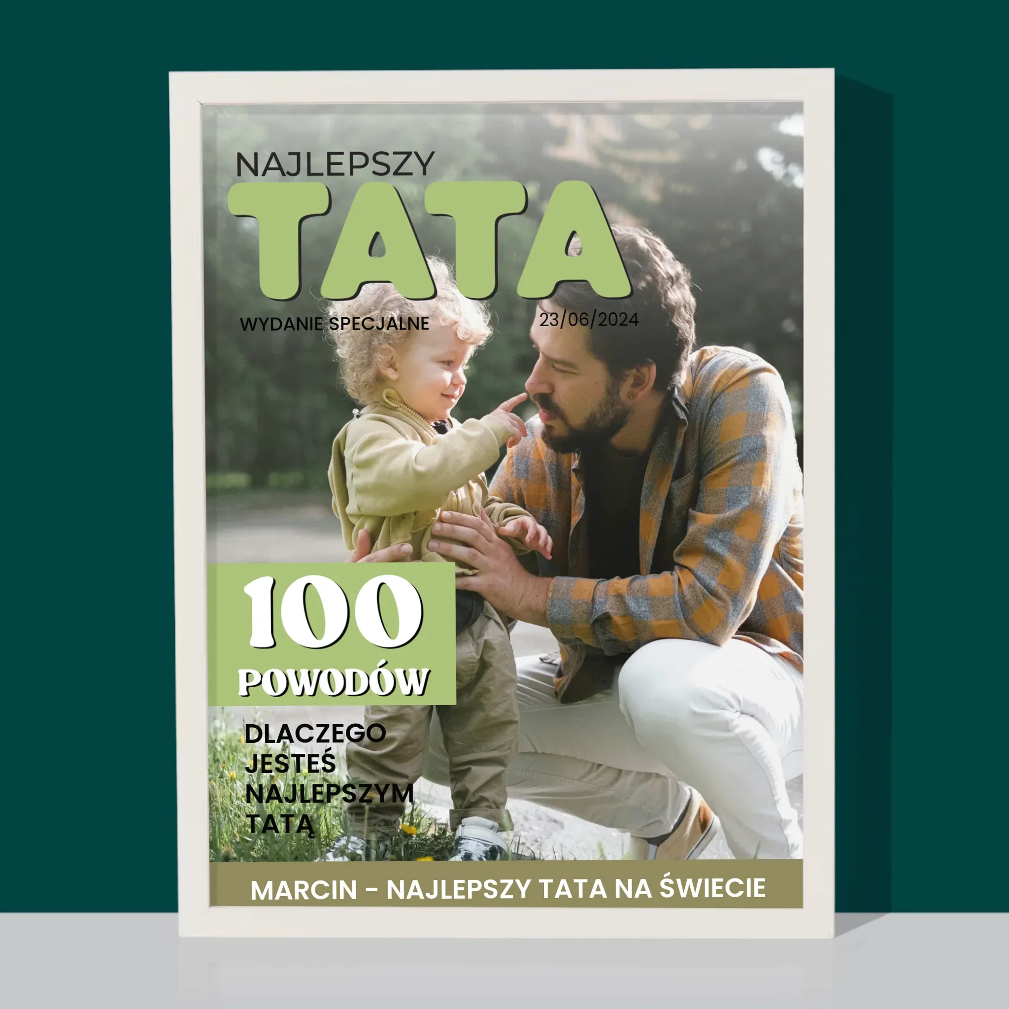 Okładka Magazynu: Najlepszy Tata - Wydruk Obramowany - Image 4