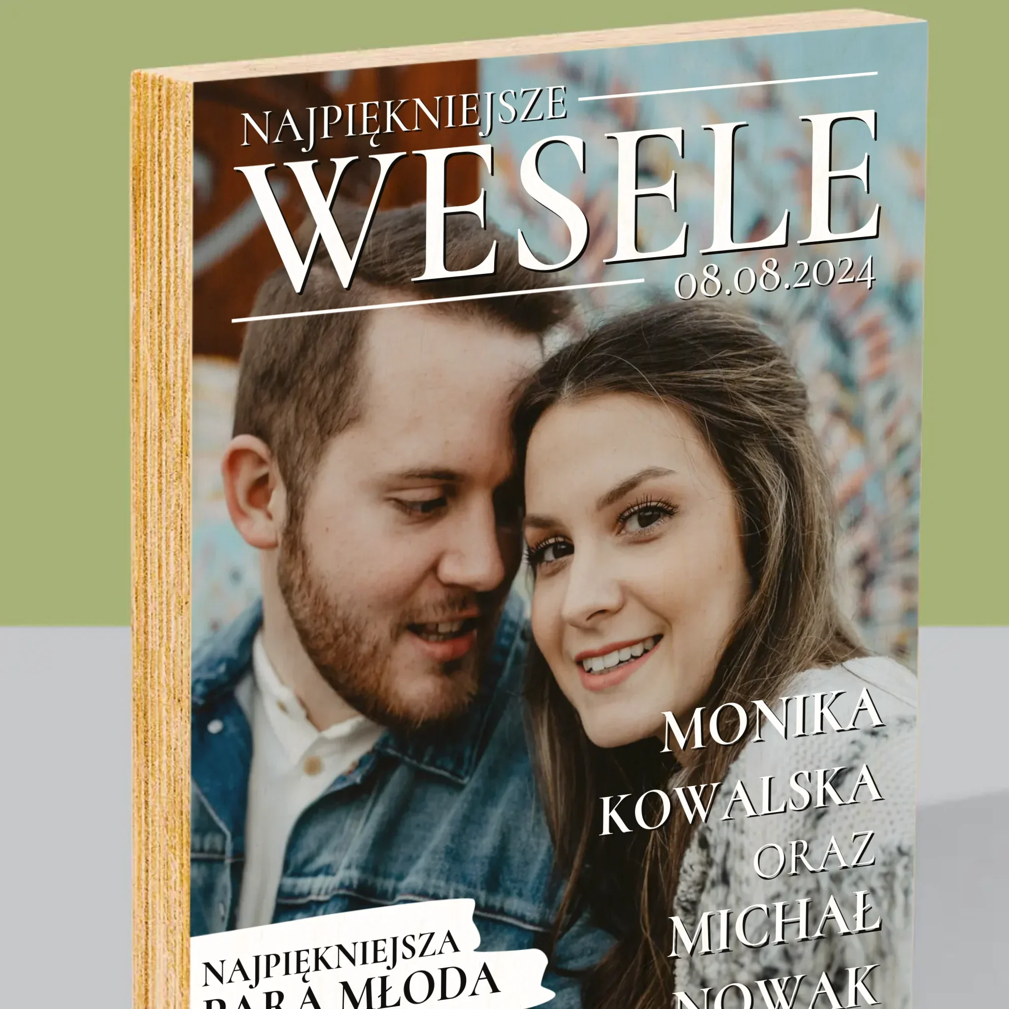 Okładka Magazynu: Najpiękniejsze Wesele - Wydruk Na Drewnie - Image 2