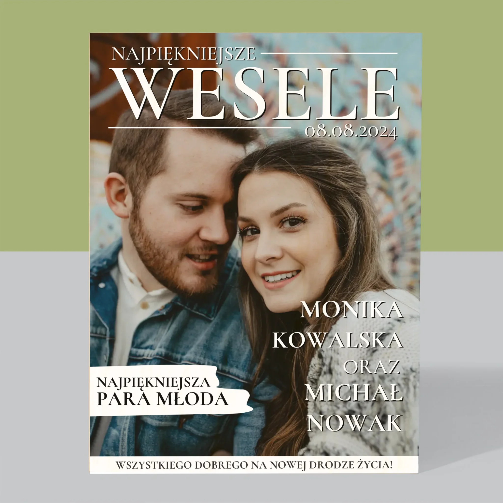 Okładka Magazynu: Najpiękniejsze Wesele - Wydruk Na Drewnie - Image 3