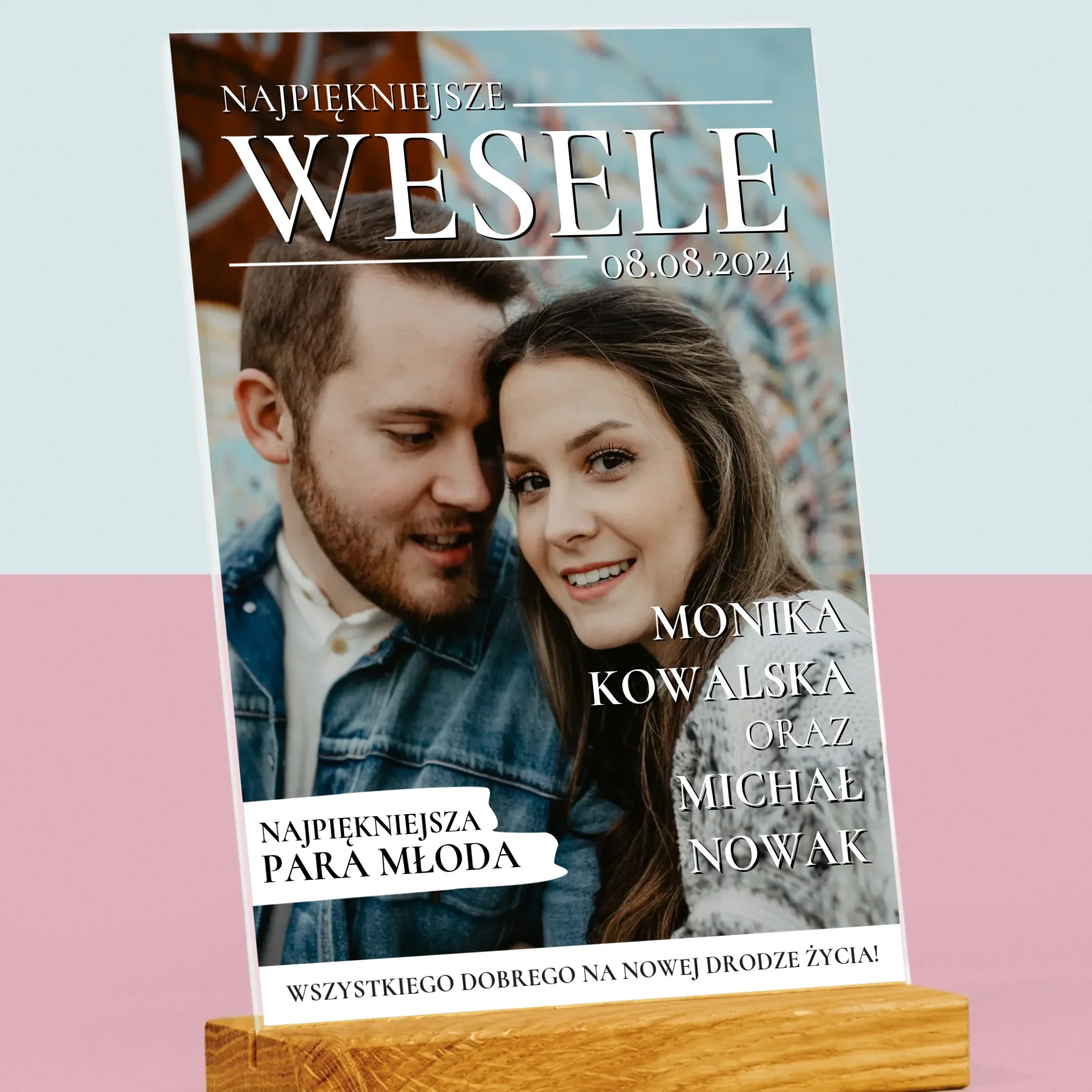 Okładka Magazynu: Najpiękniejsze Wesele - Wydruk Na Szkle Akrylowym - Image 2