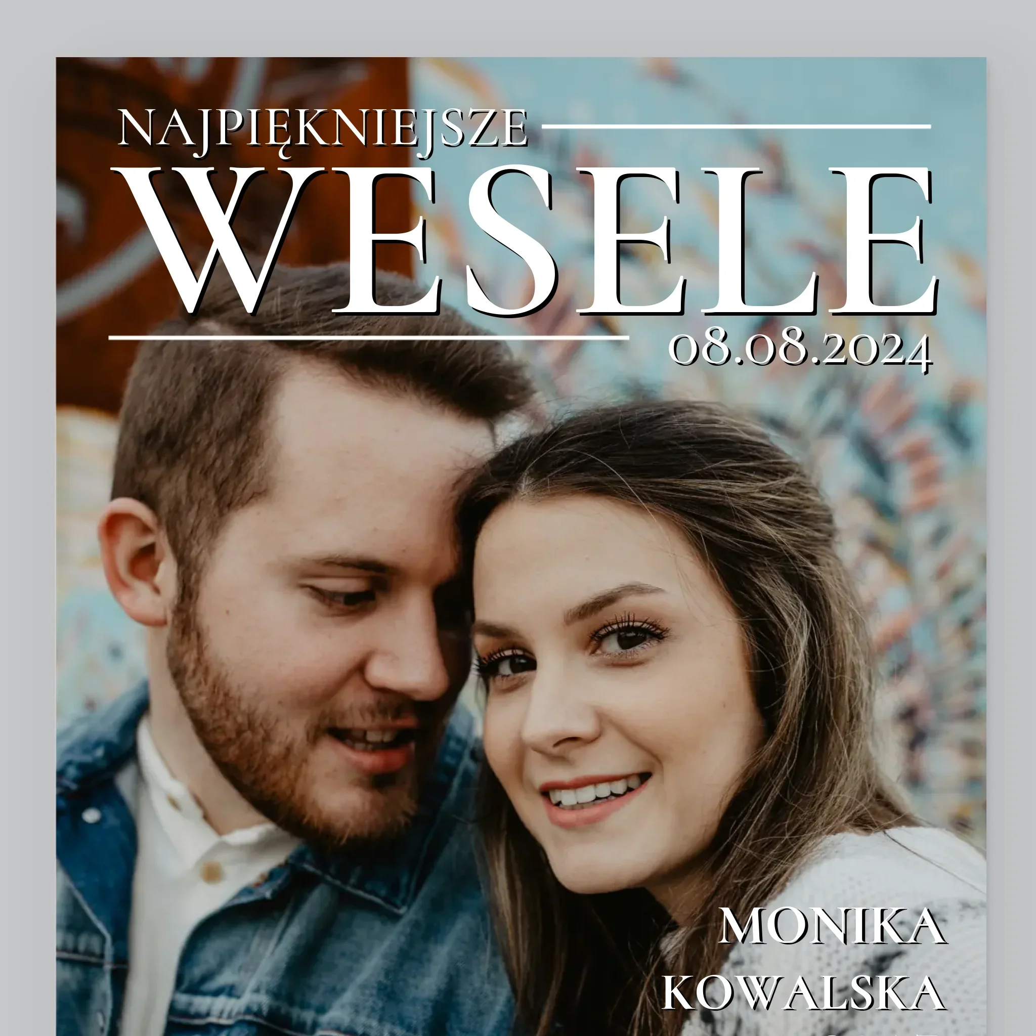 Okładka Magazynu: Najpiękniejsze Wesele - Wydruk Obramowany 30x40 - Image 2