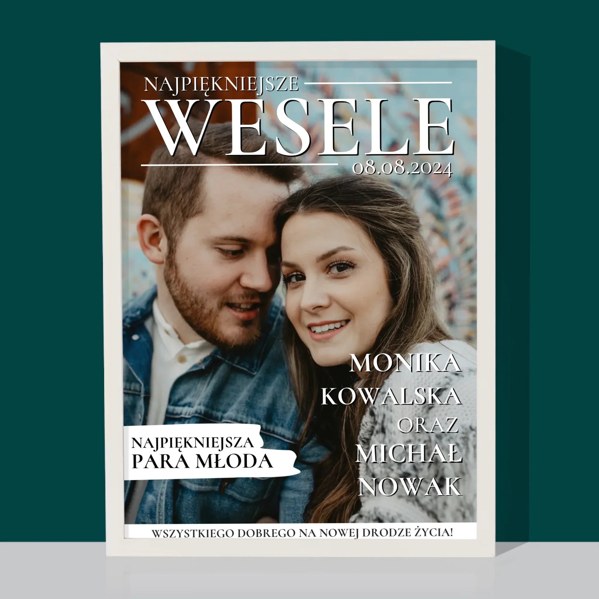 Okładka Magazynu: Najpiękniejsze Wesele - Wydruk Obramowany 30x40 - Image 8