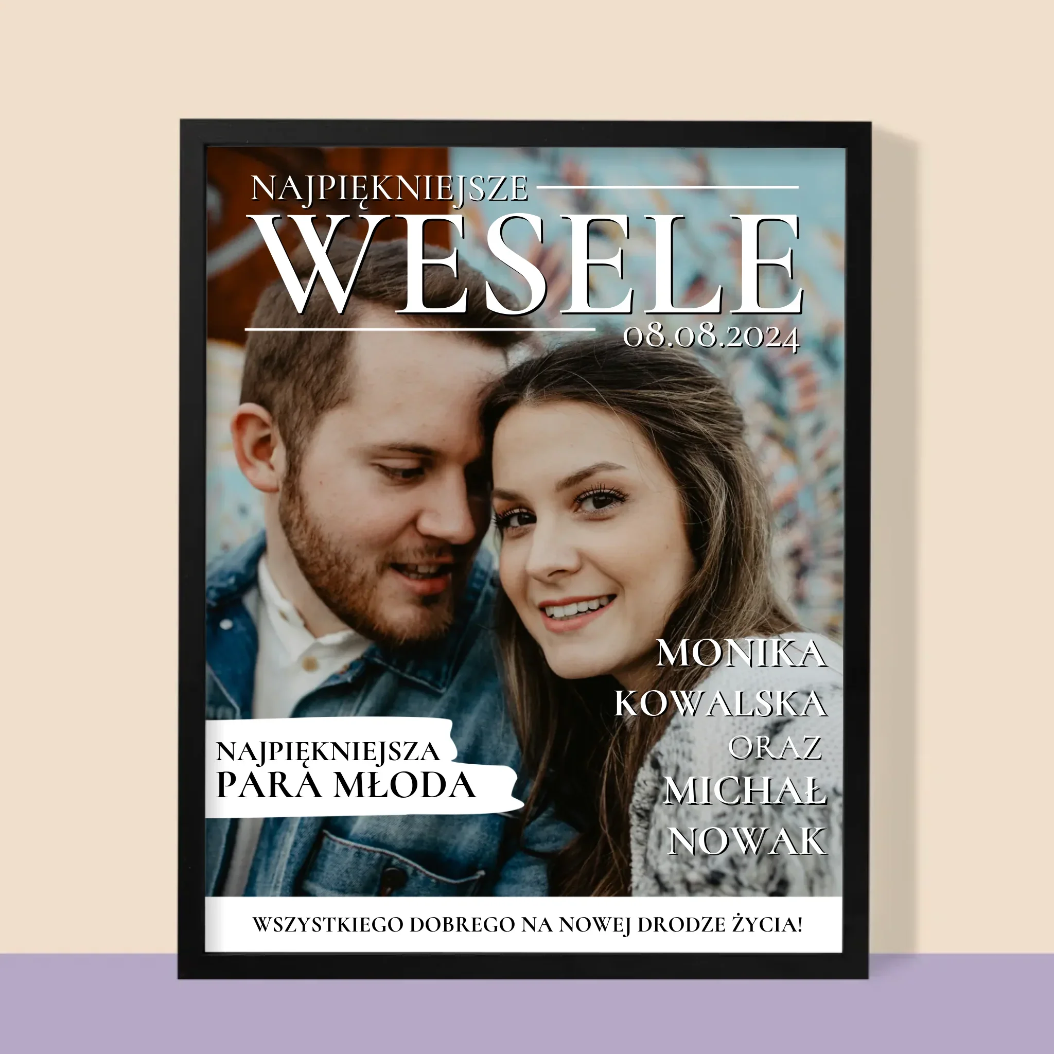 Okładka Magazynu: Najpiękniejsze Wesele - Wydruk Obramowany 30x40 - Image 9
