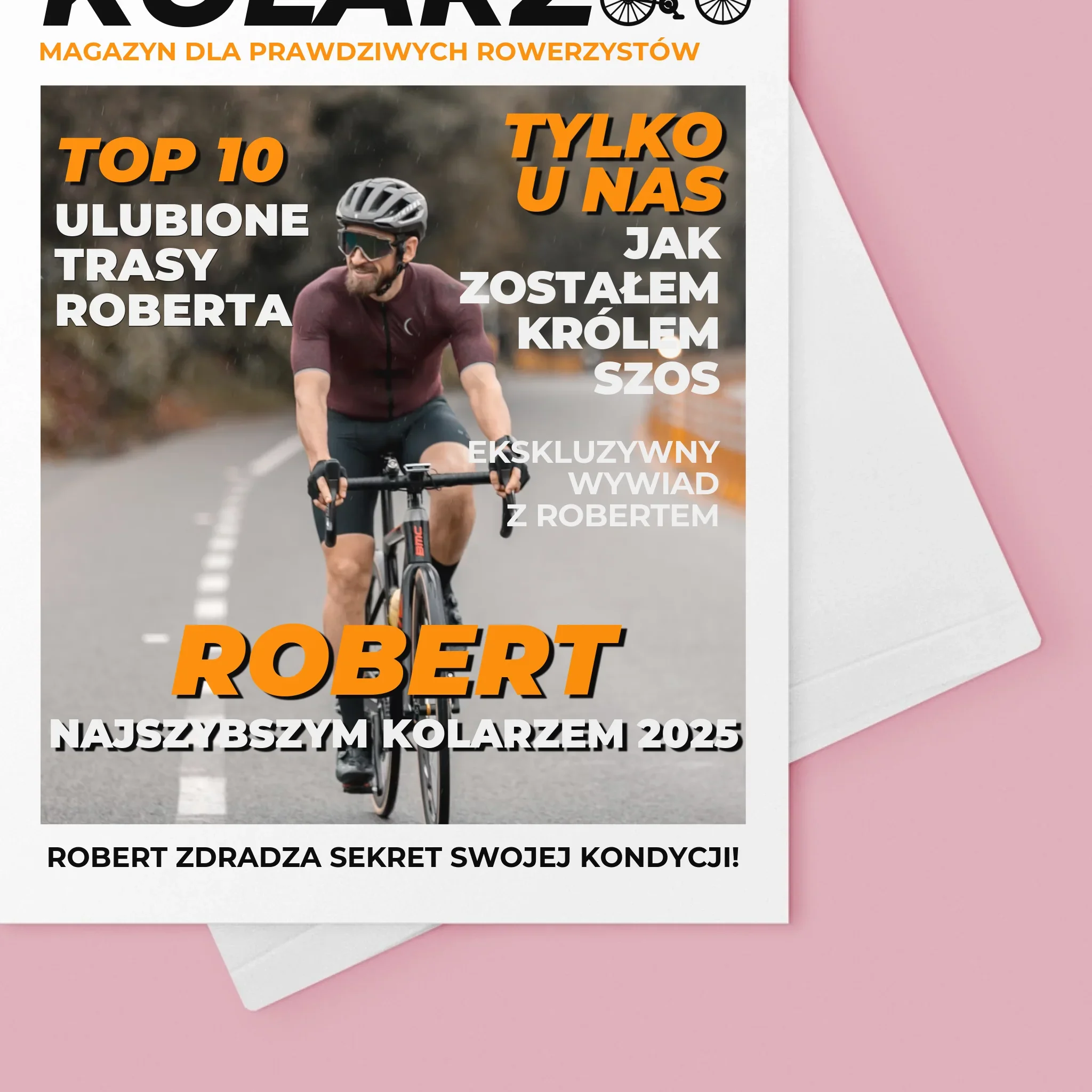 Okładka Magazynu: Najszybszy Kolarz - Kartka z Życzeniami - Image 4