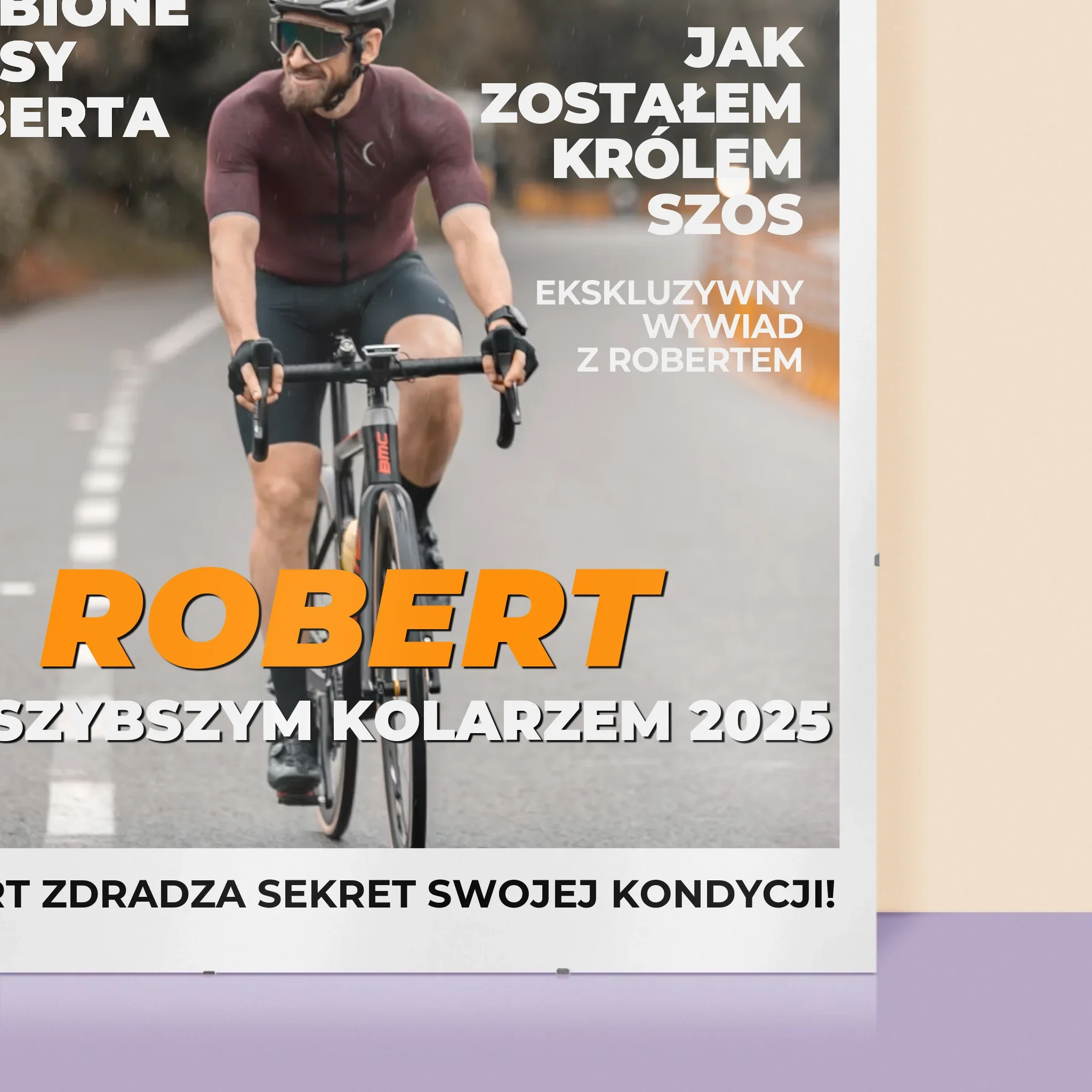 Okładka Magazynu: Najszybszy Kolarz - Personalizowany Plakat - Image 2