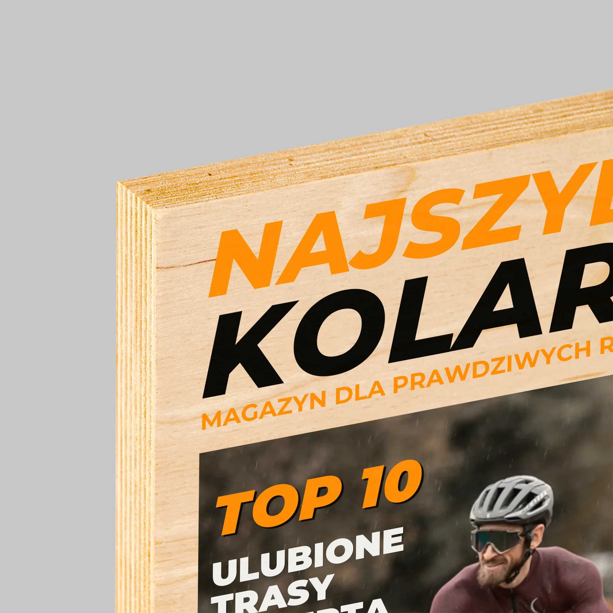 Okładka Magazynu: Najszybszy Kolarz - Wydruk Na Drewnie - Image 4