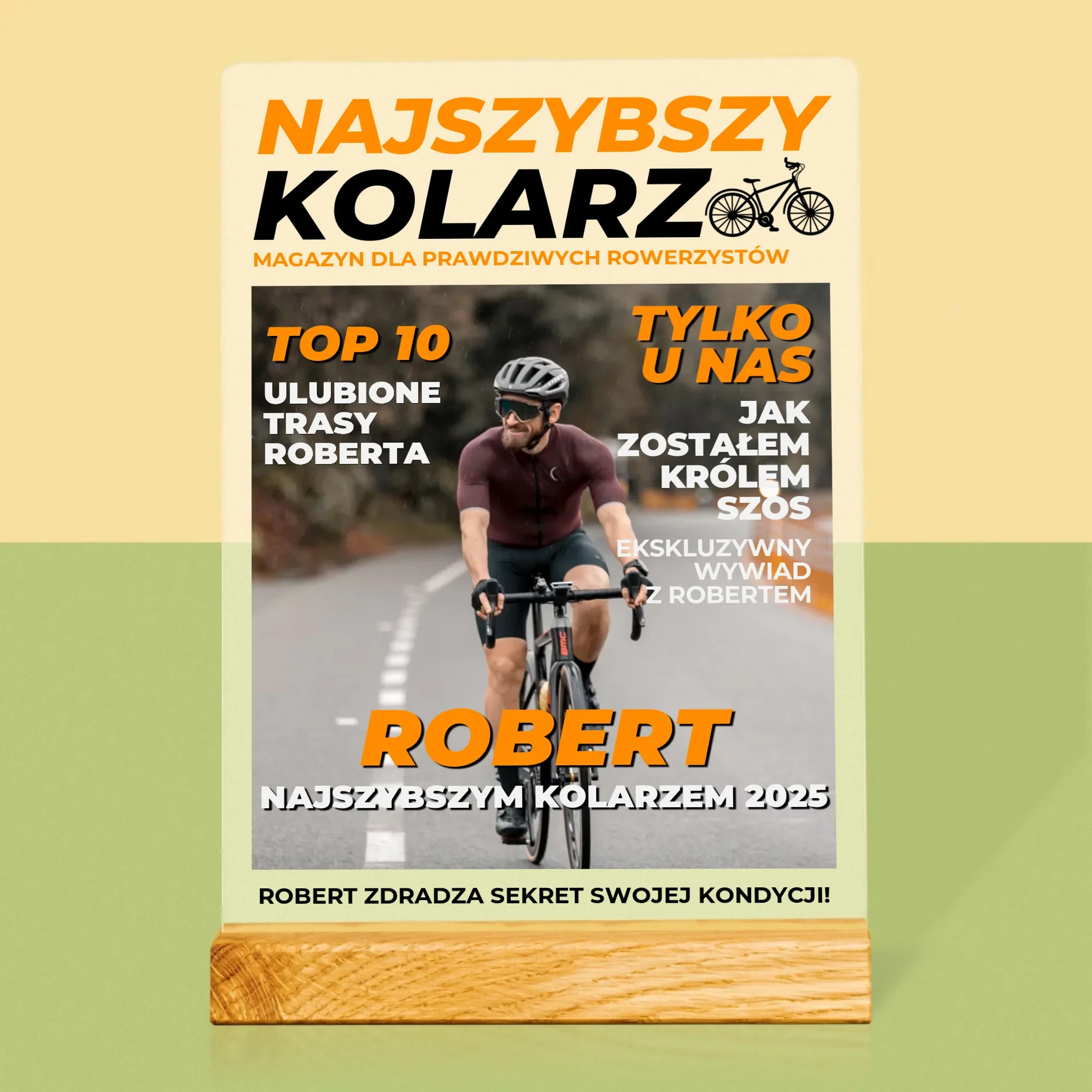Okładka Magazynu: Najszybszy Kolarz - Wydruk Na Szkle Akrylowym - Image 3