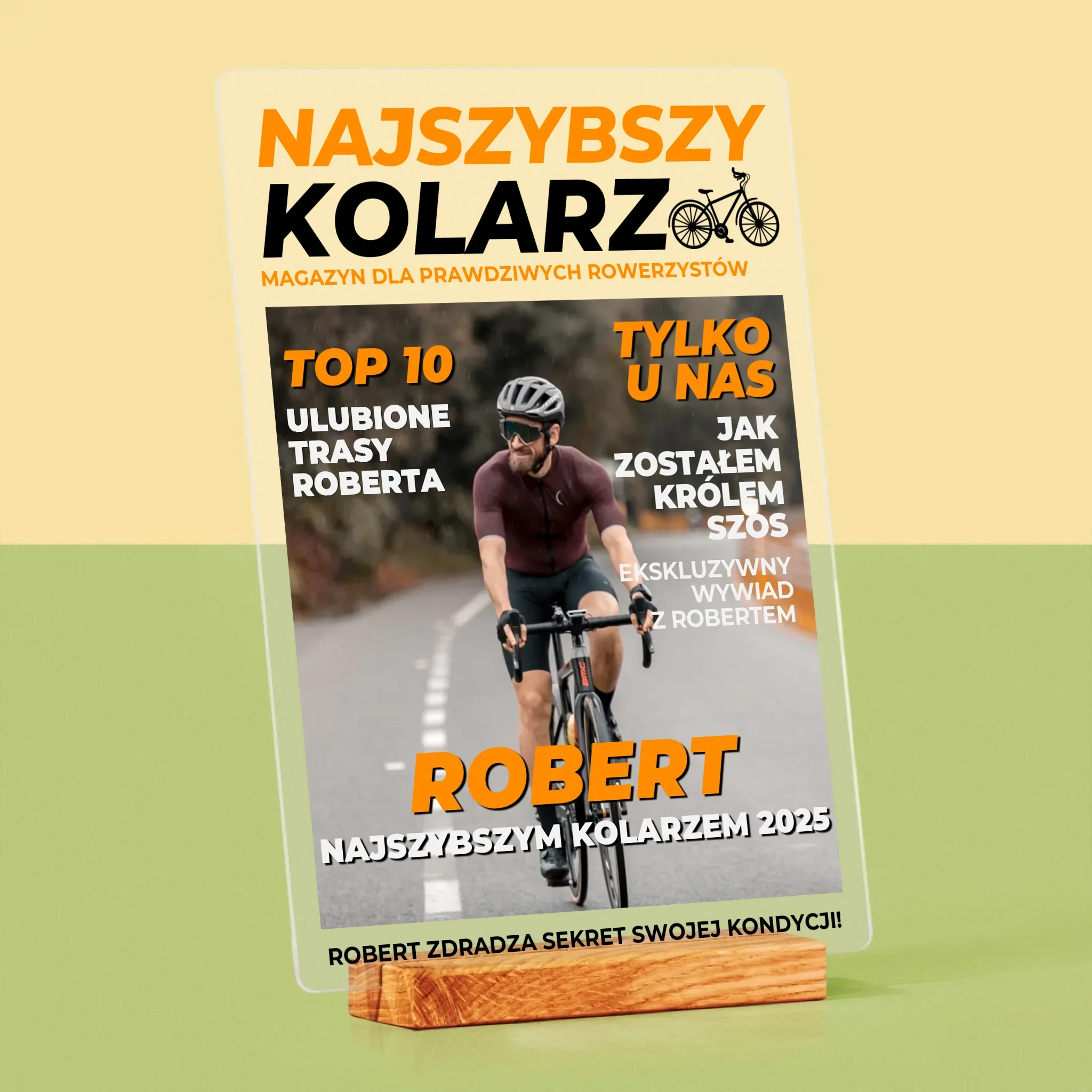 Okładka Magazynu: Najszybszy Kolarz - Wydruk Na Szkle Akrylowym - Image 4