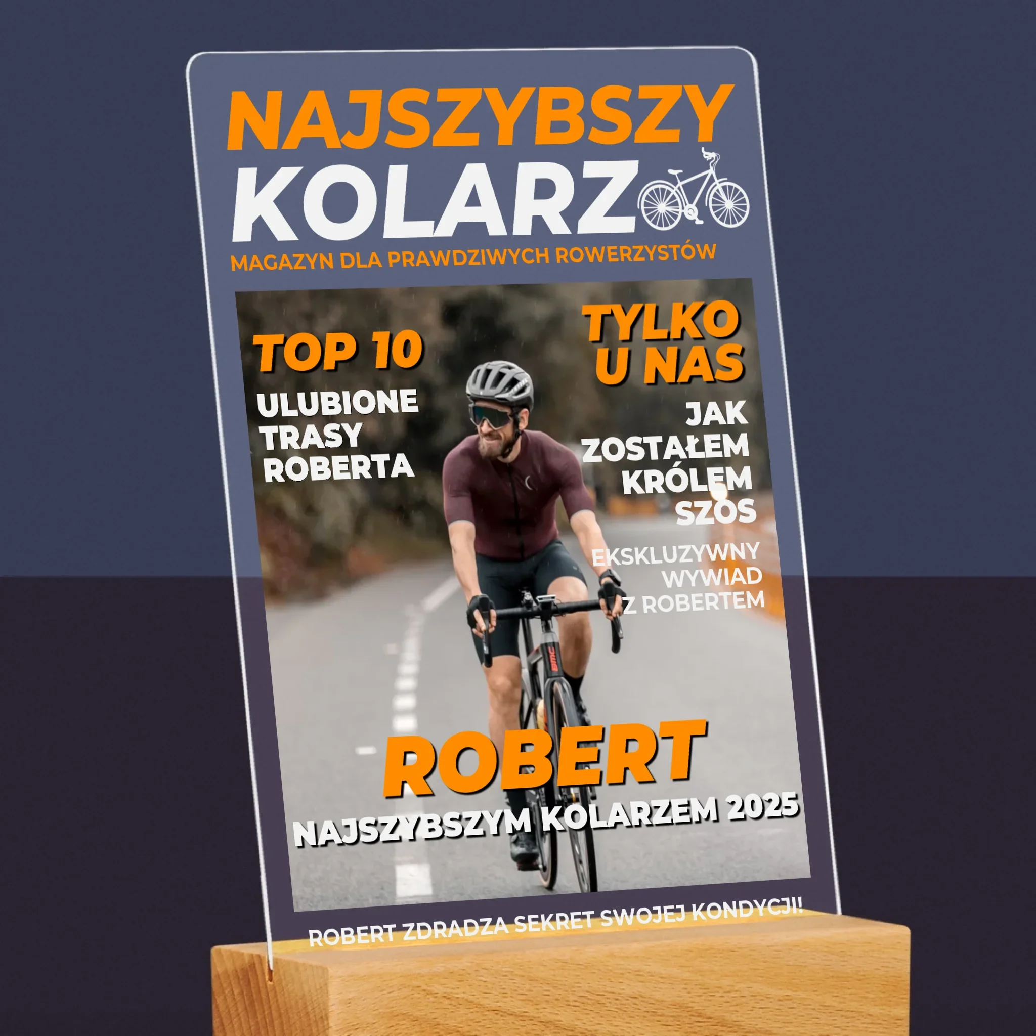 Okładka Magazynu: Najszybszy Kolarz - Wydruk Na Szkle Akrylowym - Image 6