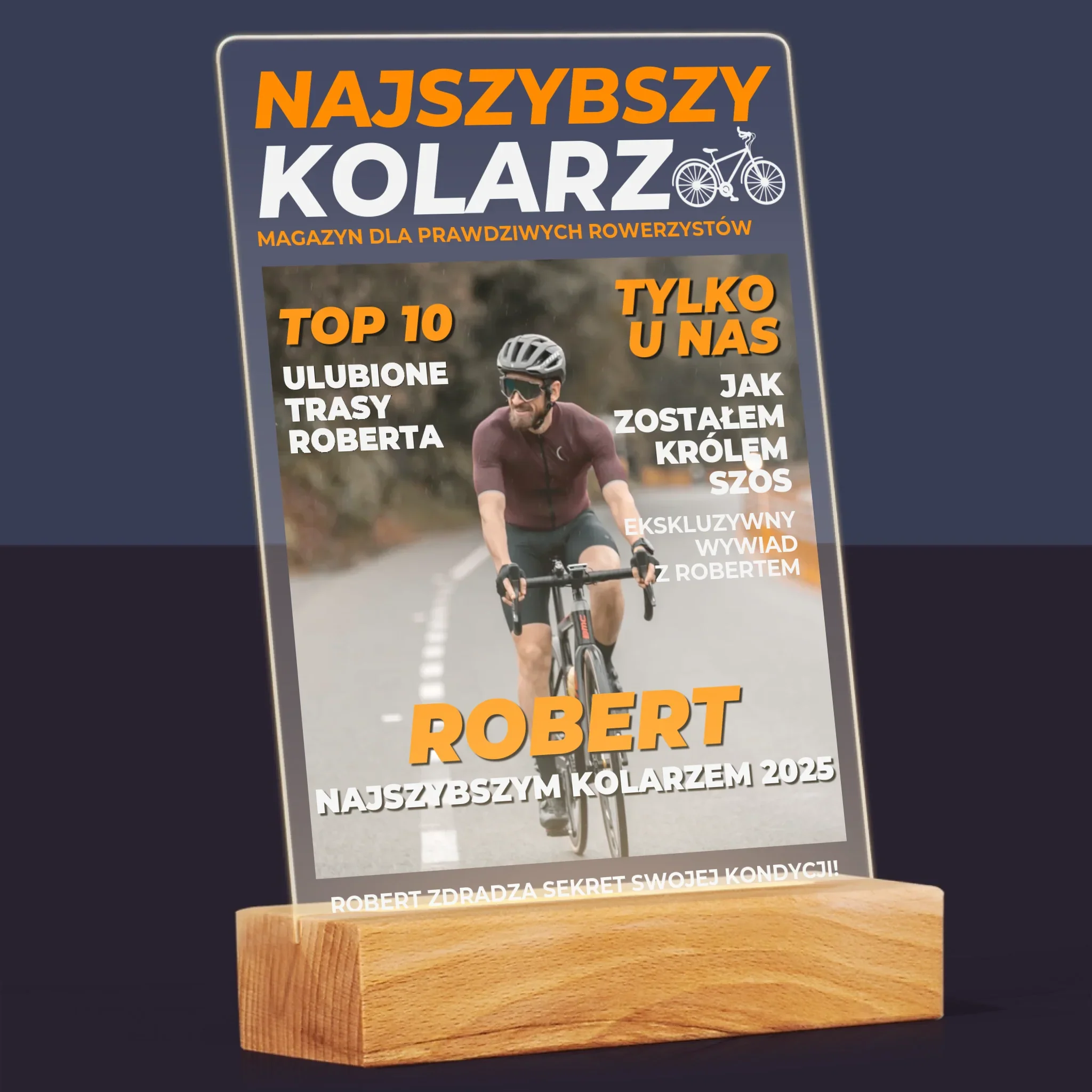 Okładka Magazynu: Najszybszy Kolarz - Wydruk Na Szkle Akrylowym - Image 8