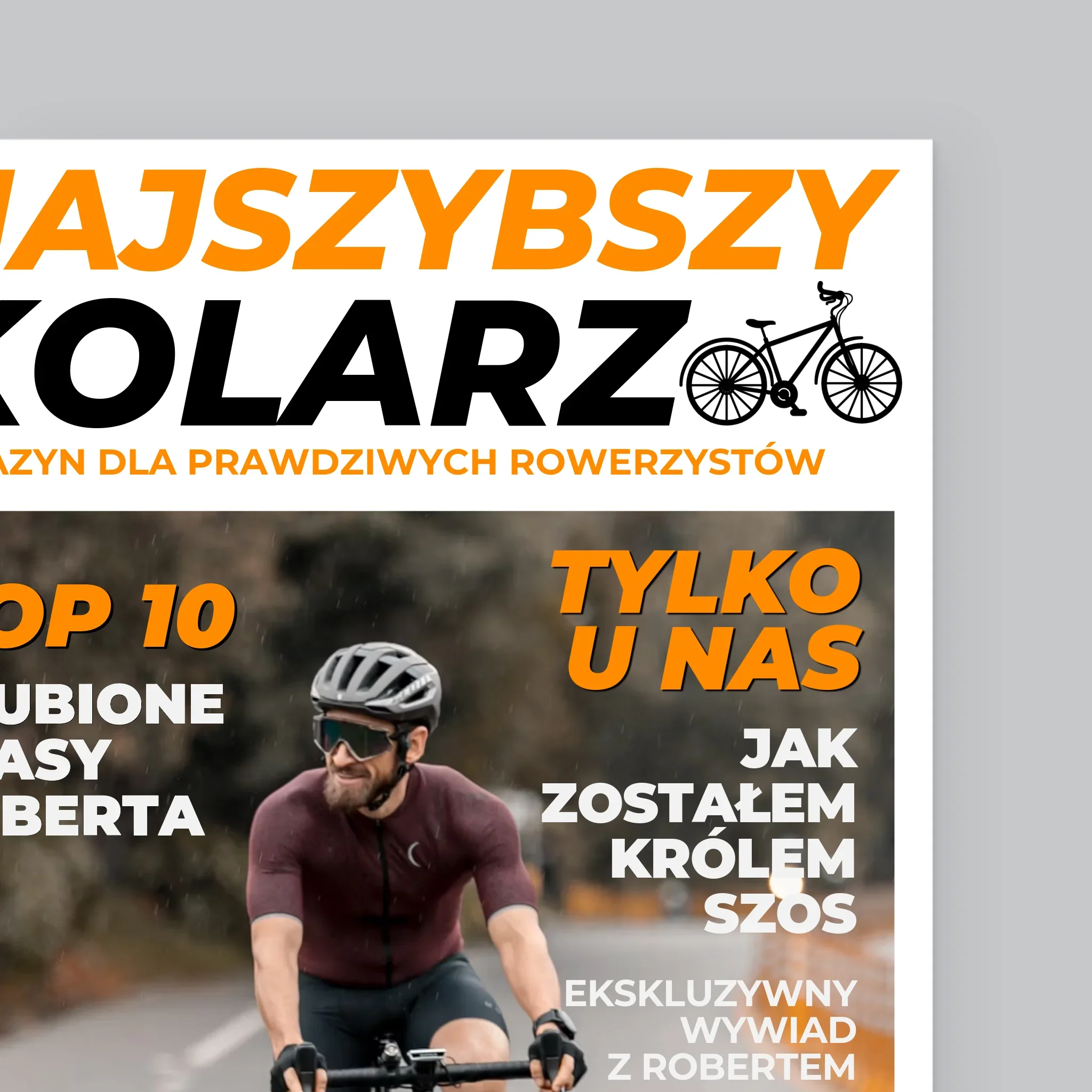 Okładka Magazynu: Najszybszy Kolarz - Wydruk Obramowany - Image 10