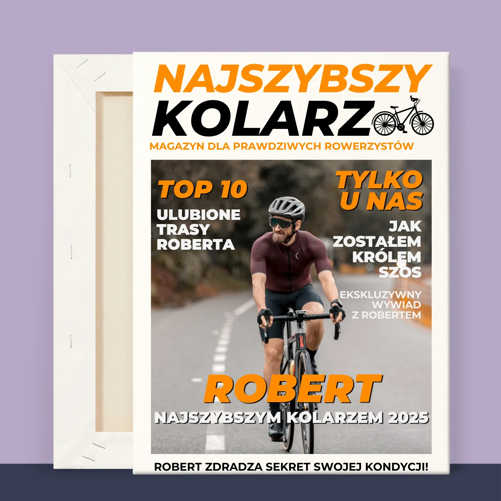 Okładka Magazynu: Najszybszy Kolarz - Wydruk Obramowany - Image 12