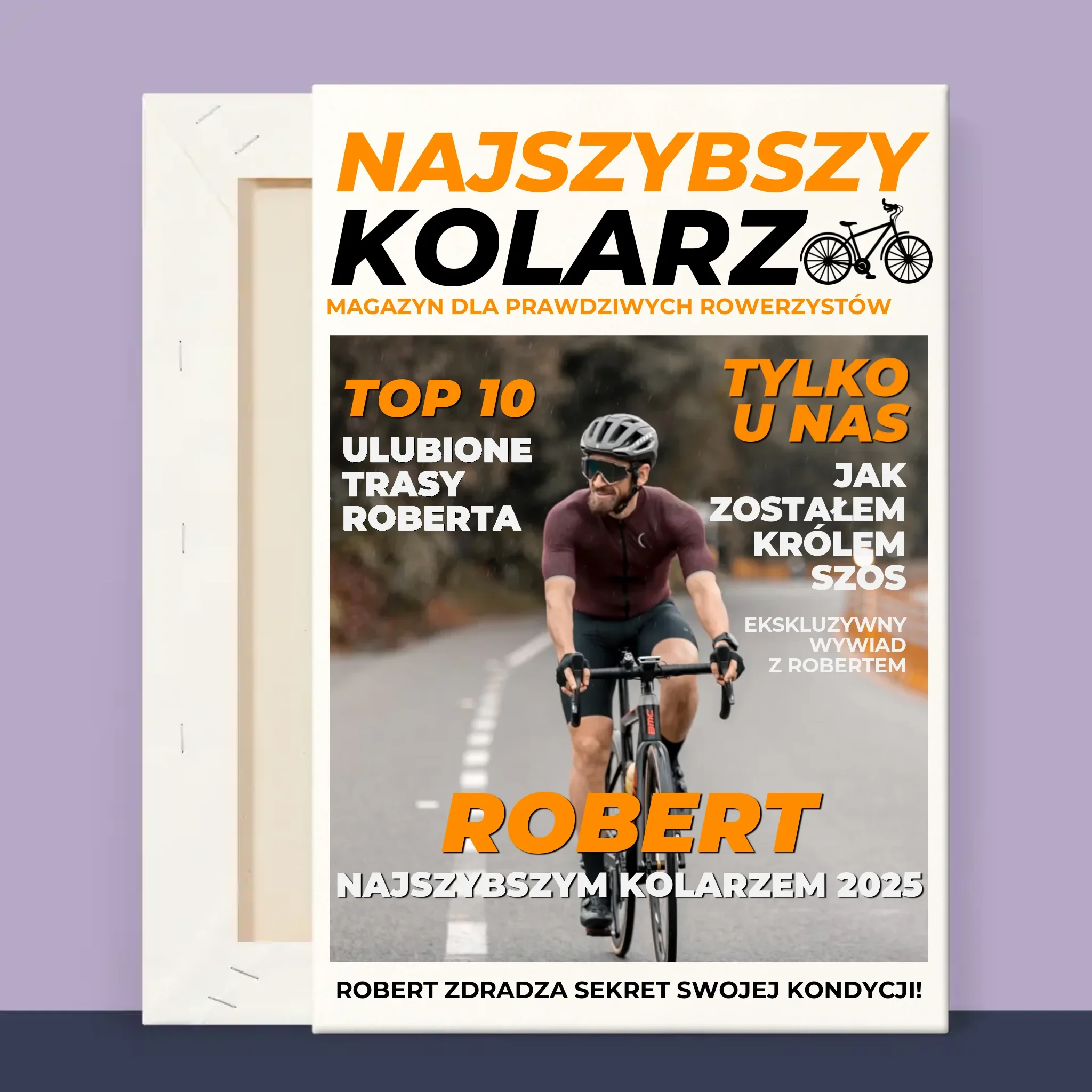 Okładka Magazynu: Najszybszy Kolarz - Wydruk Obramowany - Image 13