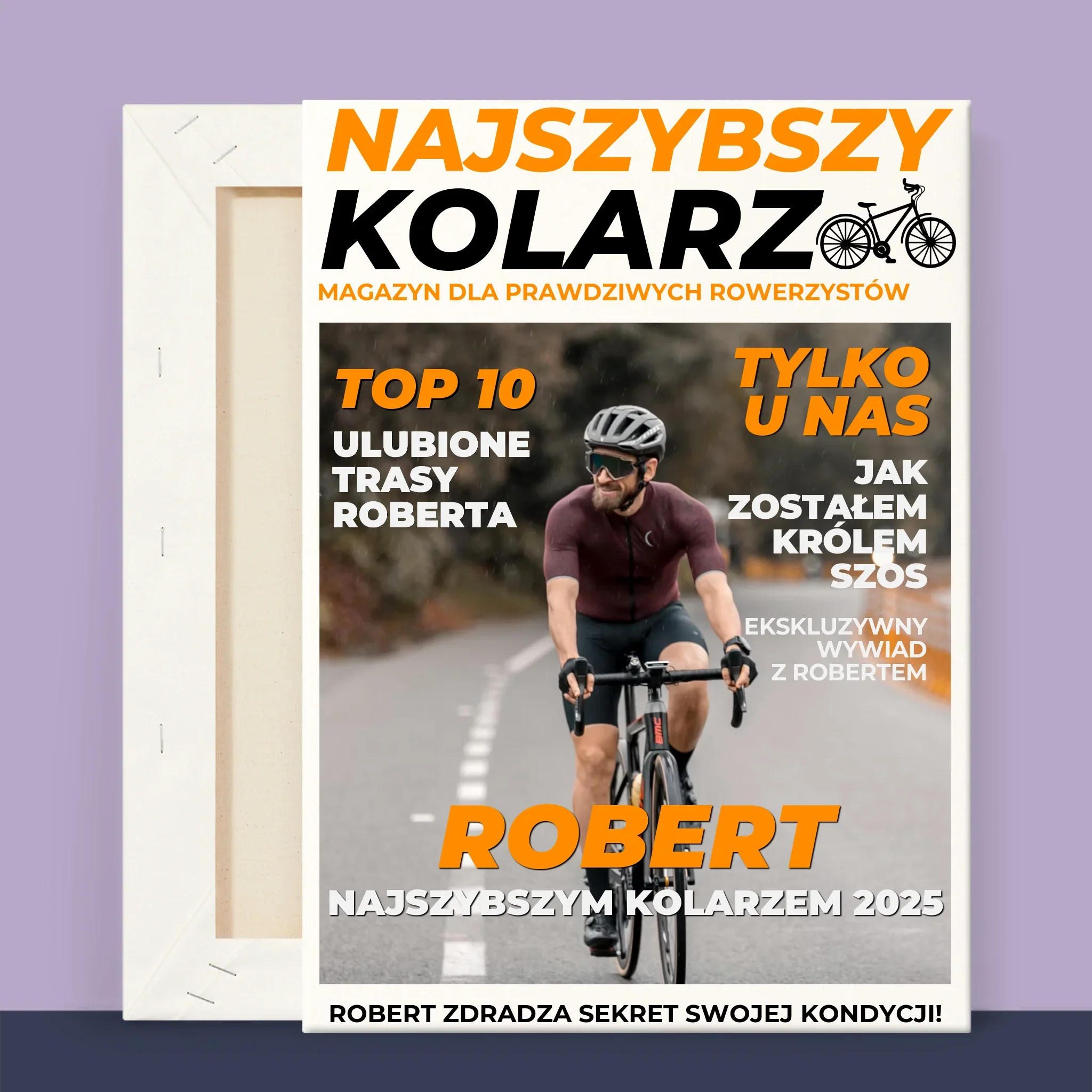 Okładka Magazynu: Najszybszy Kolarz - Wydruk Obramowany - Image 14