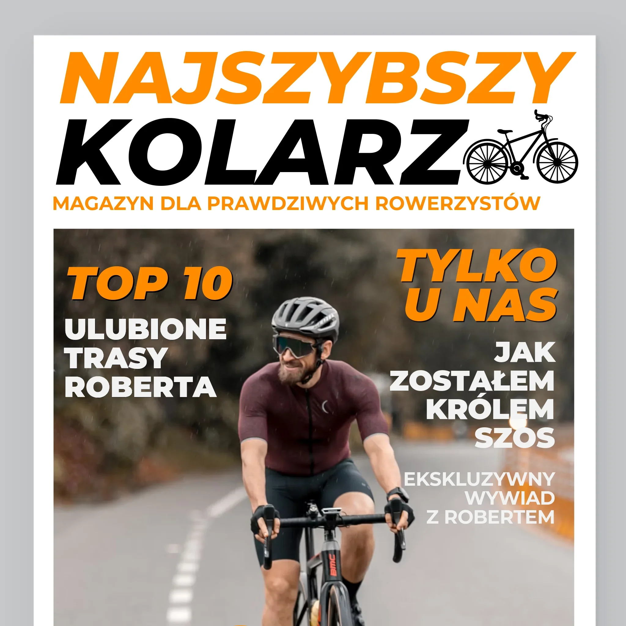 Okładka Magazynu: Najszybszy Kolarz - Wydruk Obramowany - Image 9
