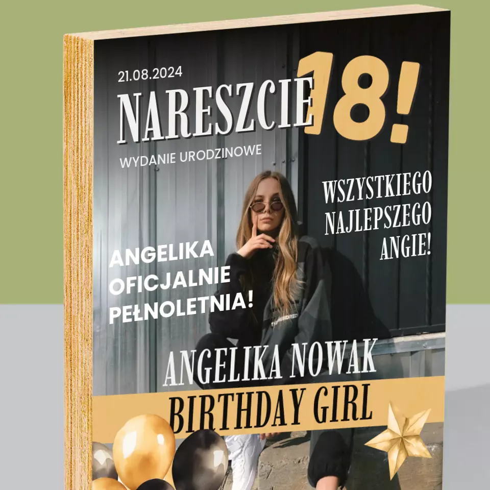 Okładka Magazynu: Nareszcie 18 - Wydruk Na Drewnie - Image 2