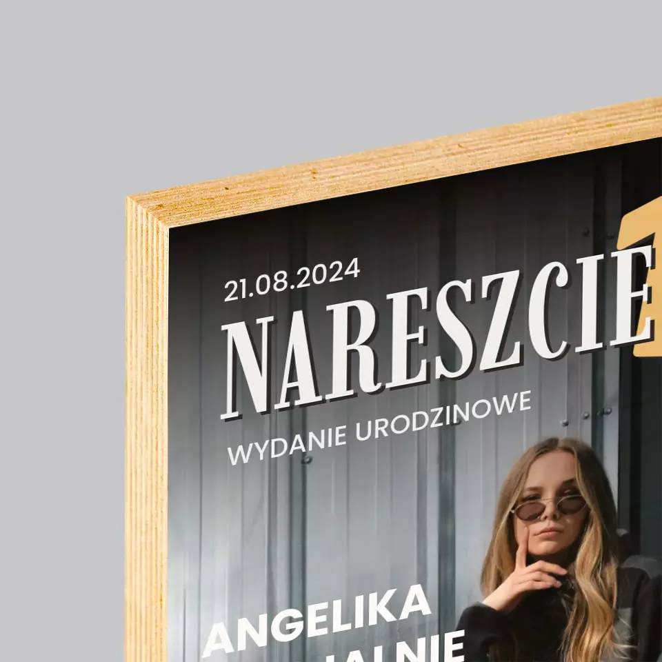 Okładka Magazynu: Nareszcie 18 - Wydruk Na Drewnie - Image 4