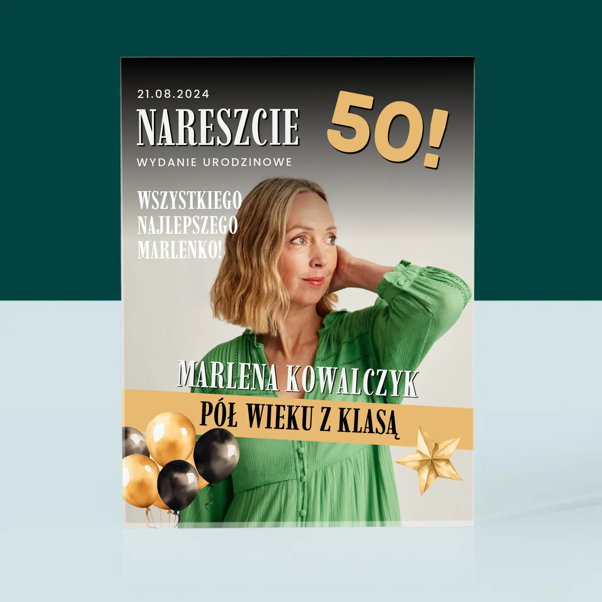 Okładka Magazynu: Nareszcie 50 - Blok Akrylowy z Nadrukiem - Image 3