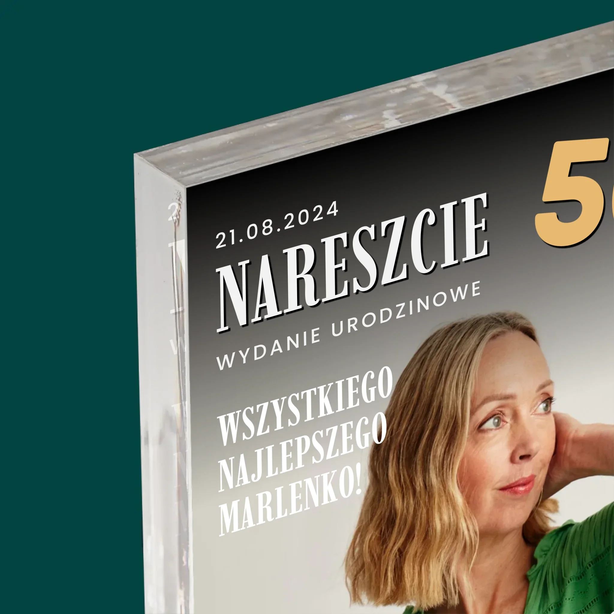 Okładka Magazynu: Nareszcie 50 - Blok Akrylowy z Nadrukiem - Image 4