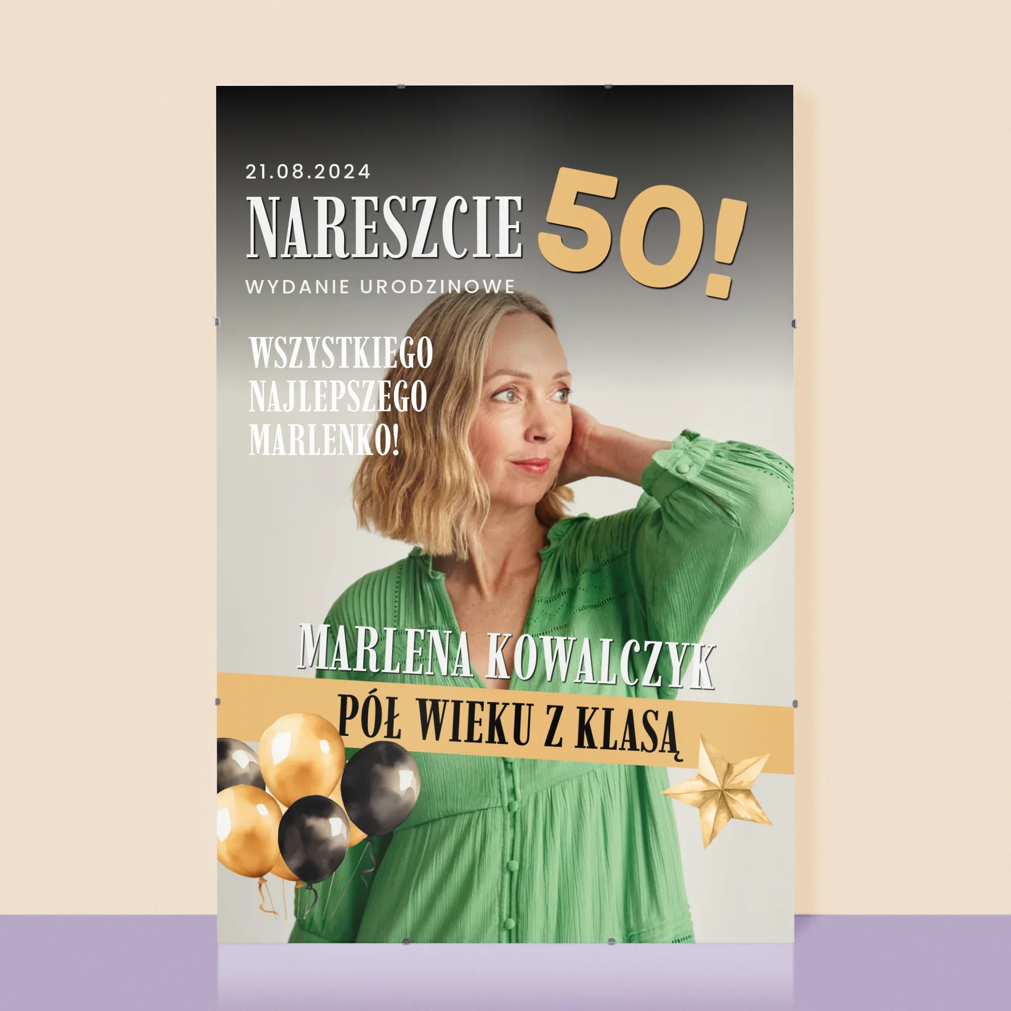 Okładka Magazynu: Nareszcie 50 - Personalizowany Plakat