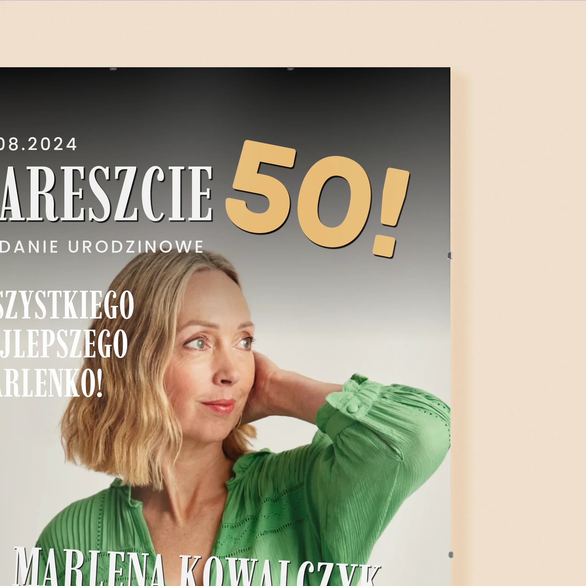 Okładka Magazynu: Nareszcie 50 - Personalizowany Plakat - Image 3