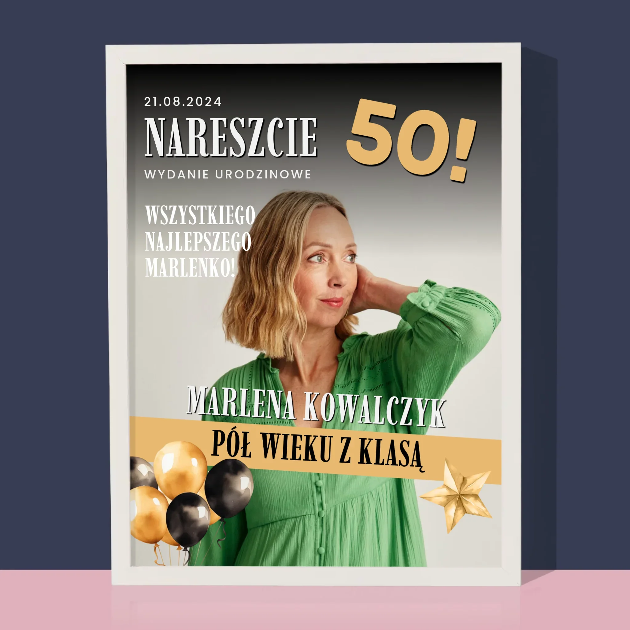 Okładka Magazynu: Nareszcie 50 - Wydruk Obramowany - Image 4