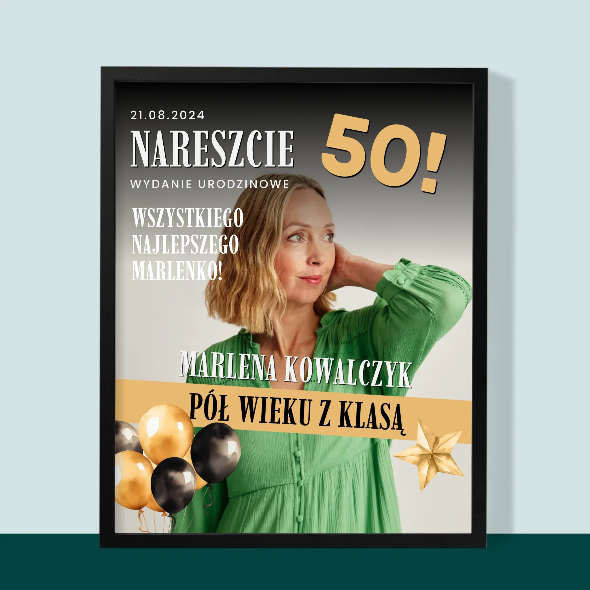 Okładka Magazynu: Nareszcie 50 - Wydruk Obramowany - Image 5